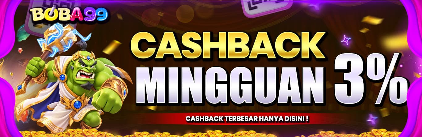 3% BONUS ROLLINGAN MINGGUAN SLOT